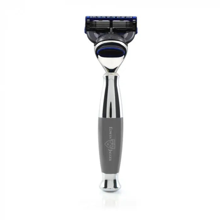 Grey & Chrome Fusion Razor - RUTHERFORD & Co