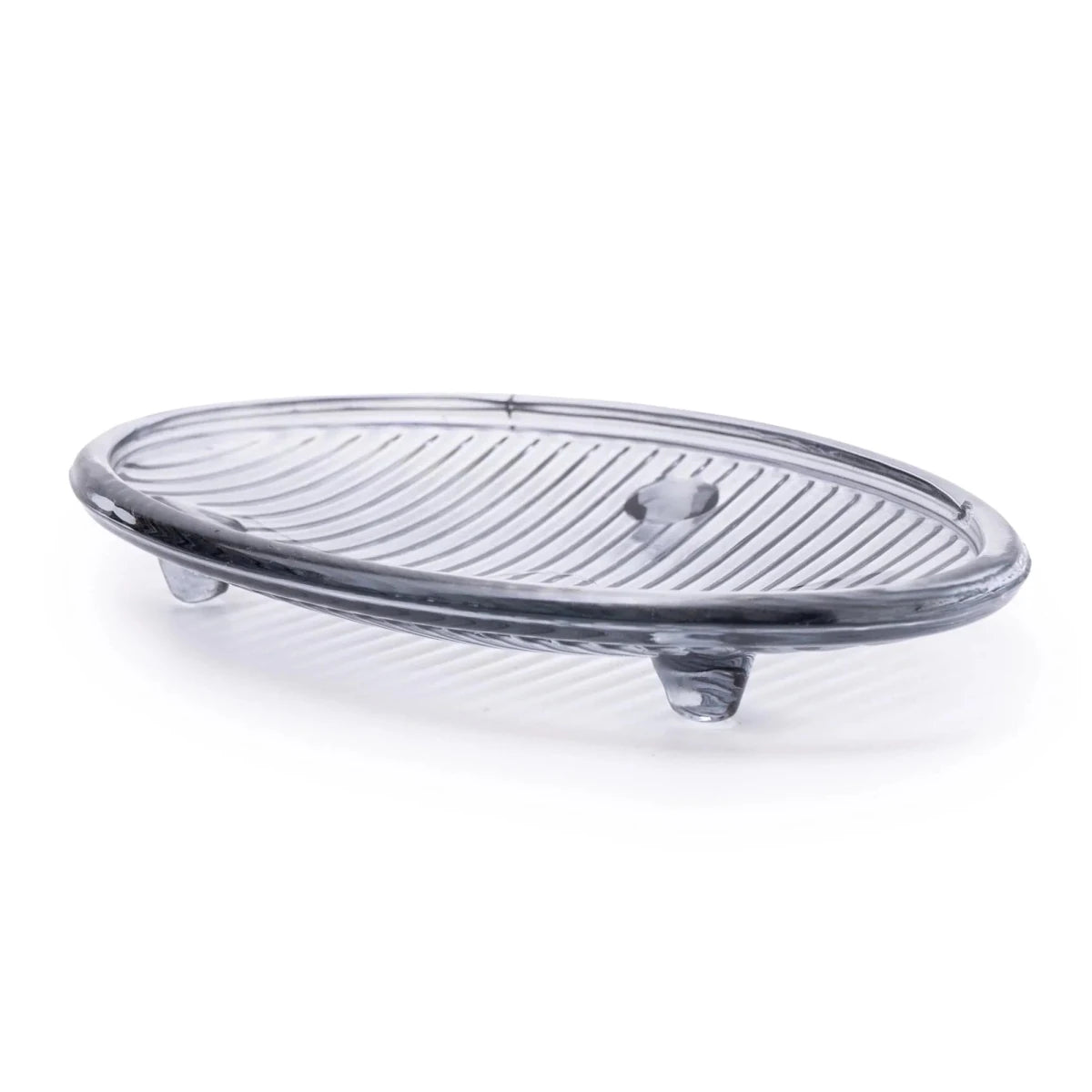 Grey Glass Soap Dish - RUTHERFORD & Co