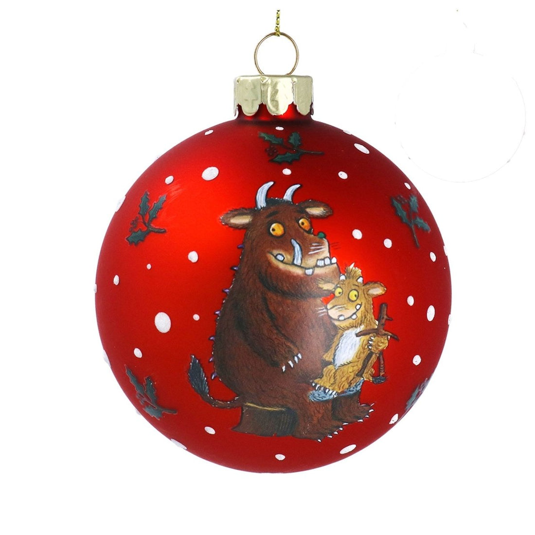 Gruffalo & Child Glass Ball/Matt Red - RUTHERFORD & Co