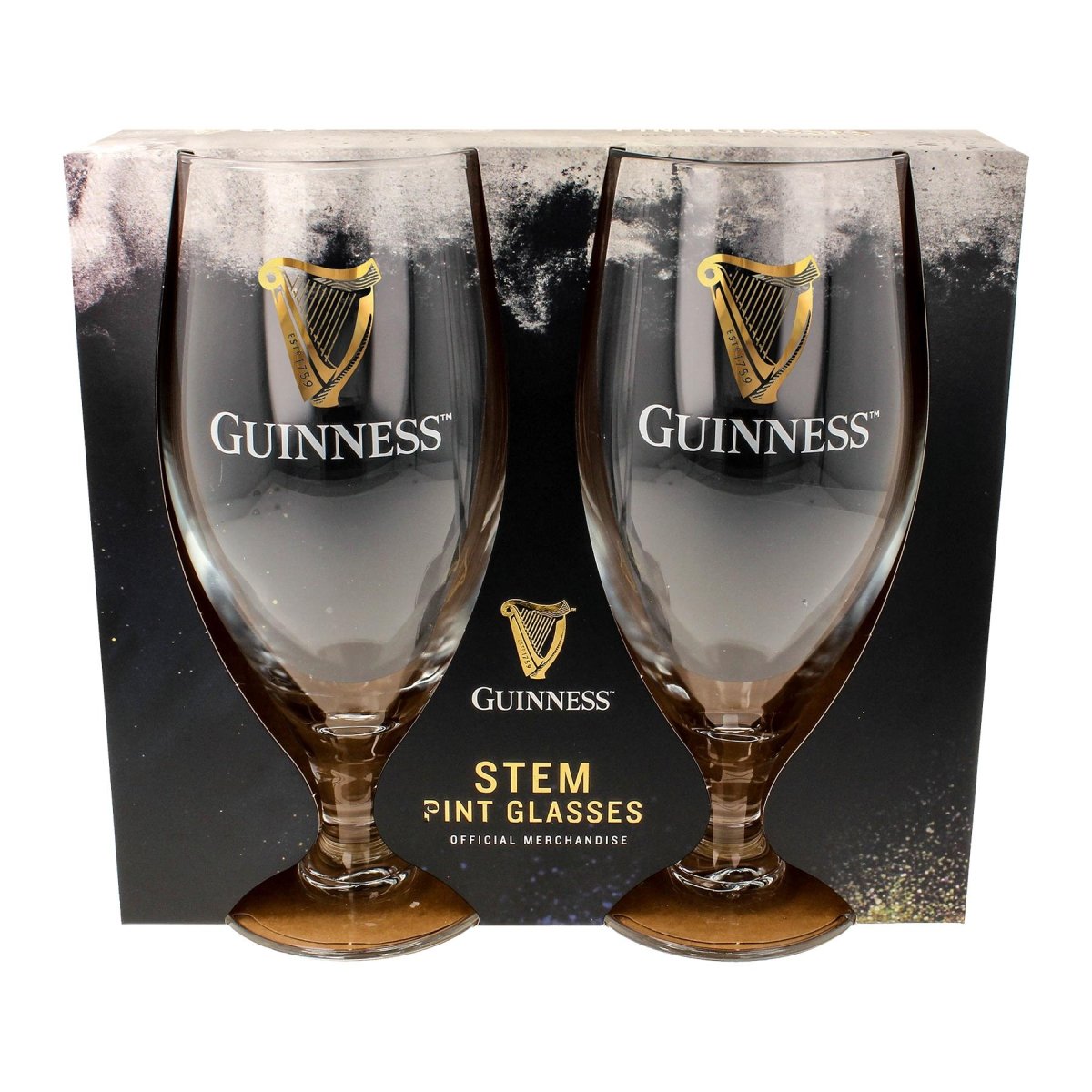 Guinness 2pc Stemmed Pint Glass Set - RUTHERFORD & Co