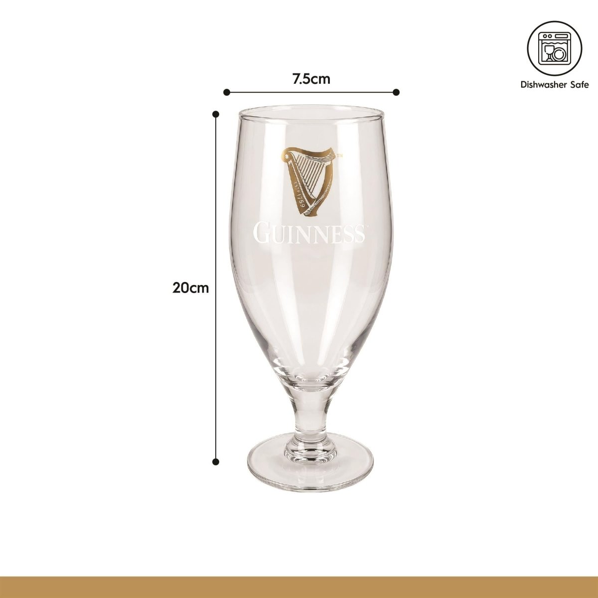 Guinness 2pc Stemmed Pint Glass Set - RUTHERFORD & Co