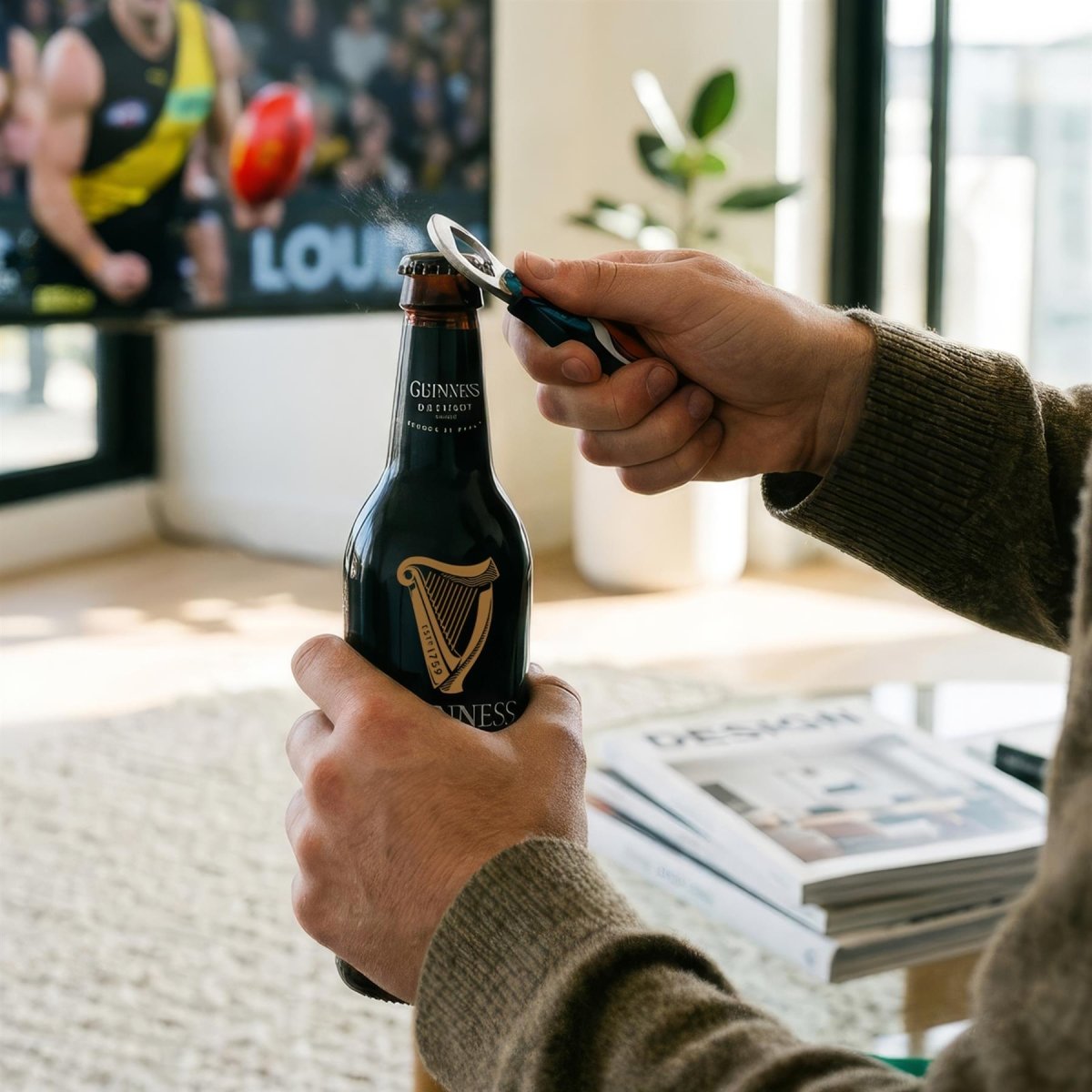 Guinness 2pc Toucan Pint Glass with Bottle Opener Set - RUTHERFORD & Co