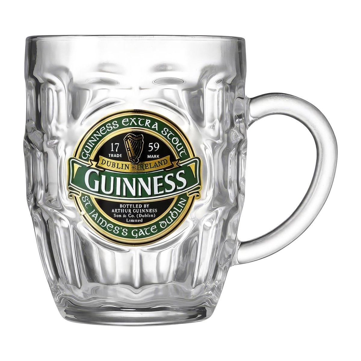 Guinness Ireland Dimpled Glass Tankard - RUTHERFORD & Co