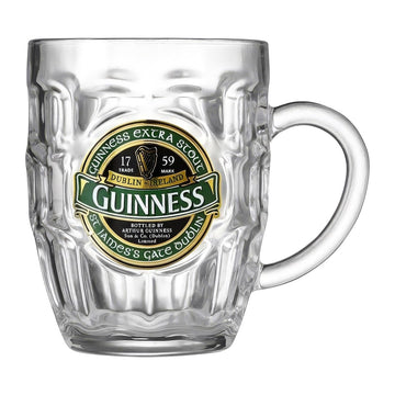 Guinness Ireland Dimpled Glass Tankard - RUTHERFORD & Co