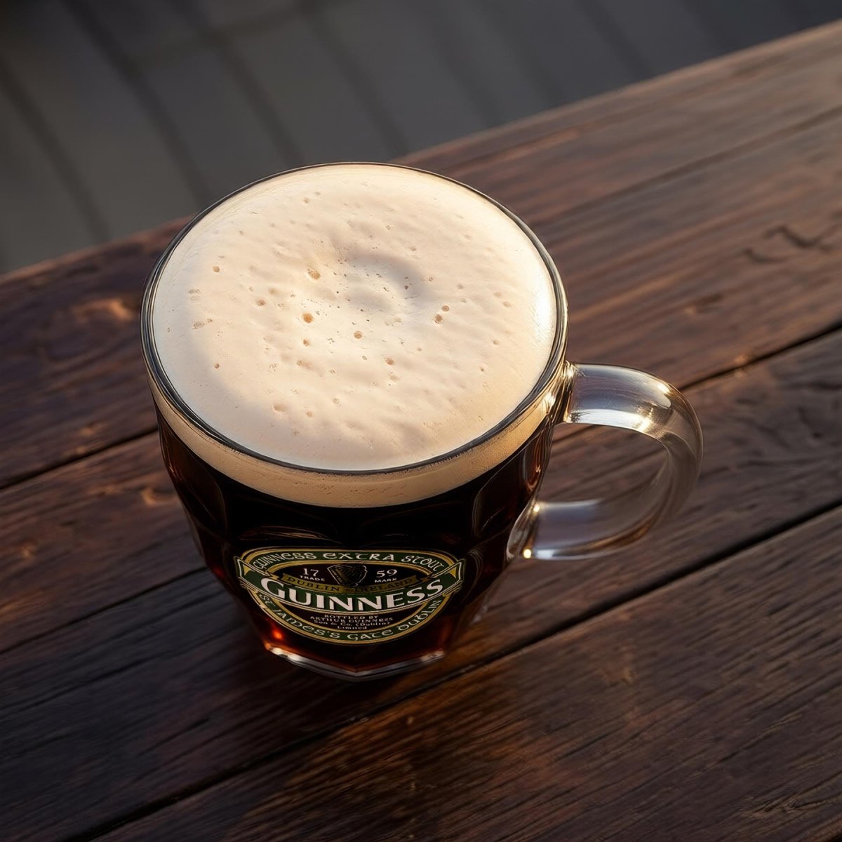 Guinness Ireland Dimpled Glass Tankard - RUTHERFORD & Co