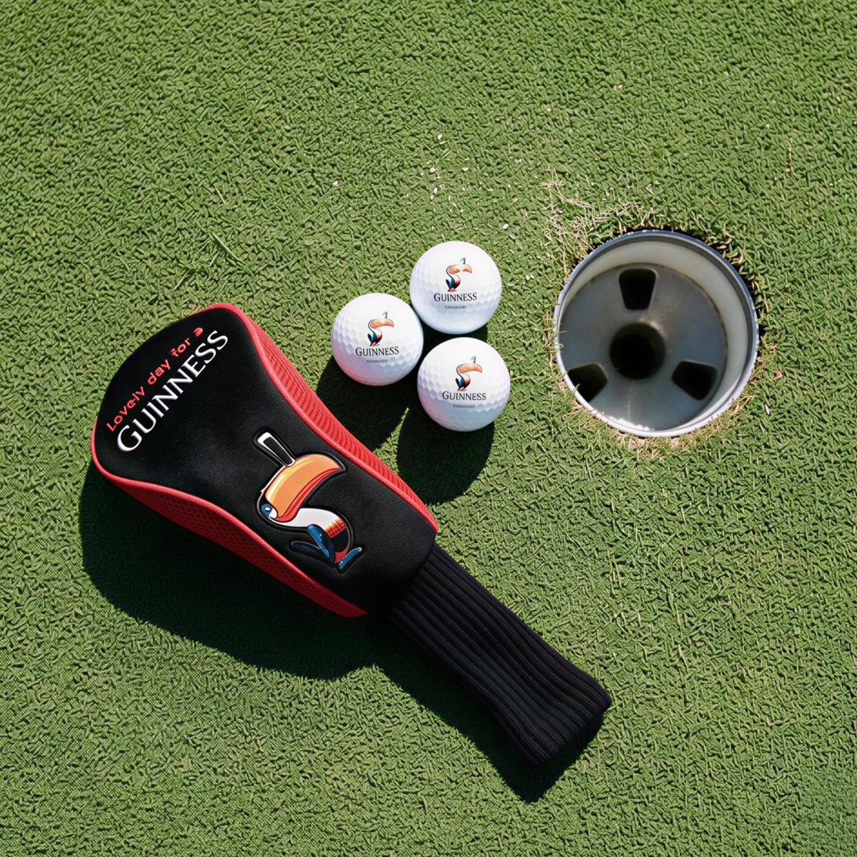 Guinness Toucan Golf Balls - White - Pack of 3 - RUTHERFORD & Co