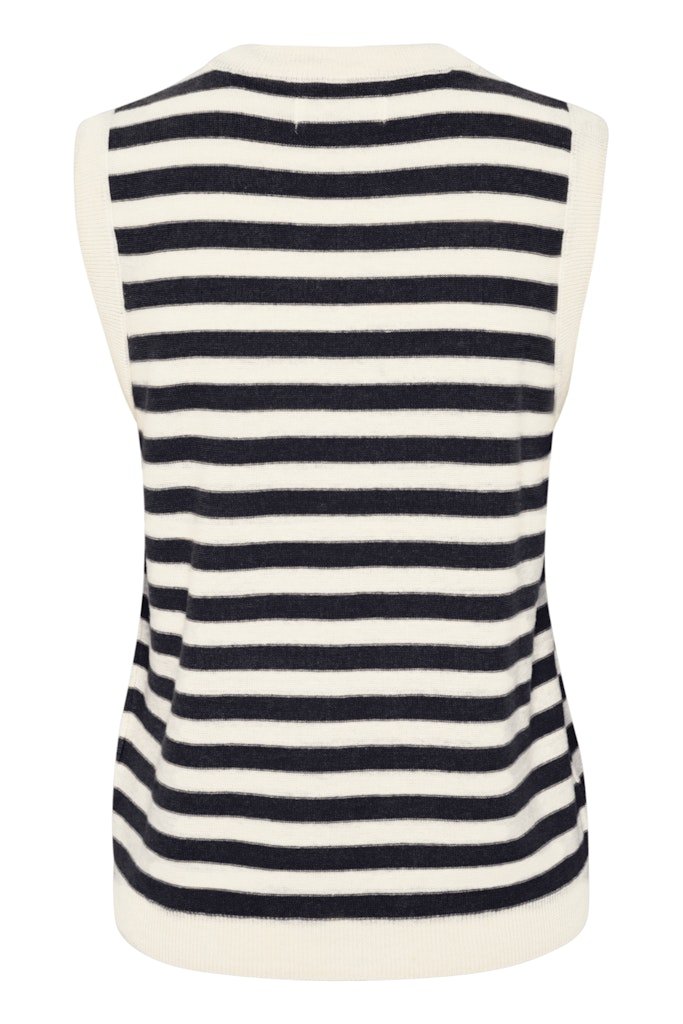 GunettePW Pu Pullover - Dark Navy Stripe - RUTHERFORD & Co