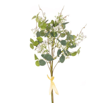 Gypso & Eucalyptus Bundle 55cm/White Green - RUTHERFORD & Co
