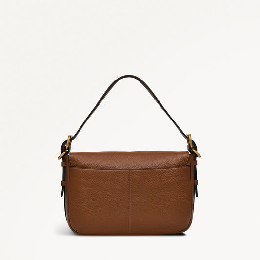 GRAFTON STREET - SADDLE - SMALL FLAPOVER CROSSBODY