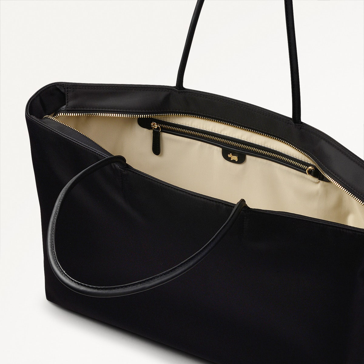 Holland Park Large Ziptop Tote Black