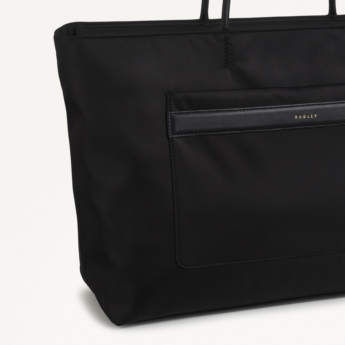 Holland Park Large Ziptop Tote Black