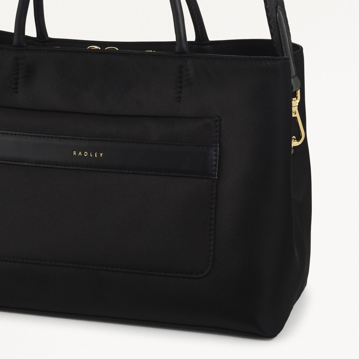 Holland Park Medium Ziptop Grab Black