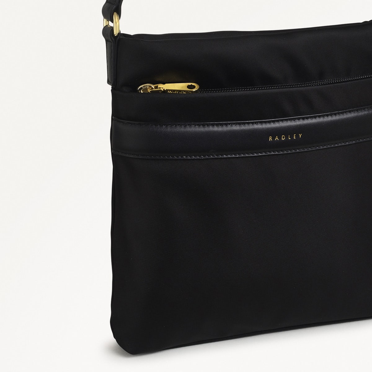 Holland Park Small Ziptop Crossbody Black