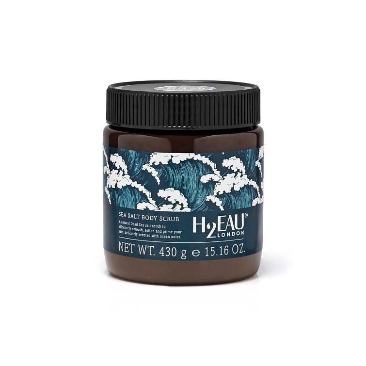 H2EAU Sea Salt Body Scrub 430g - RUTHERFORD & Co