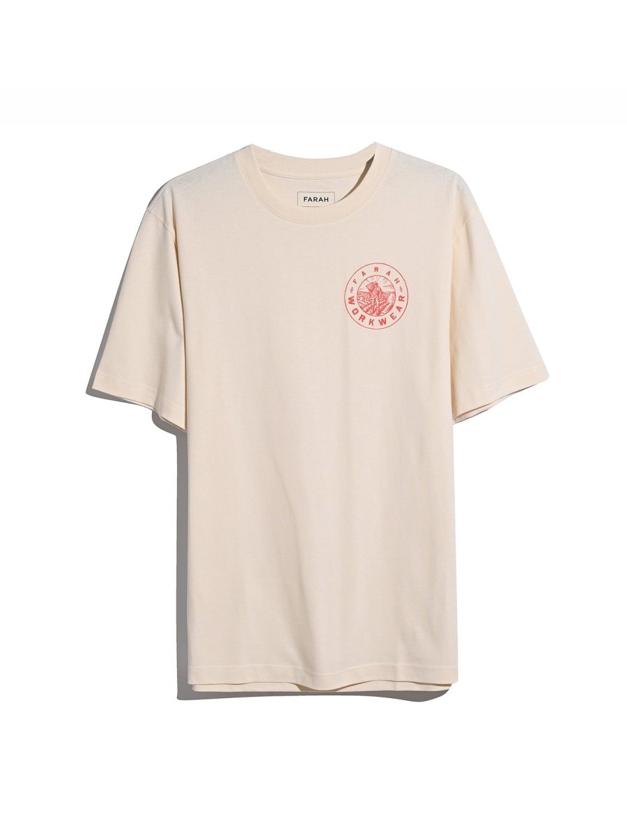 Haise Graphic T-Shirt In Ecru - RUTHERFORD & Co