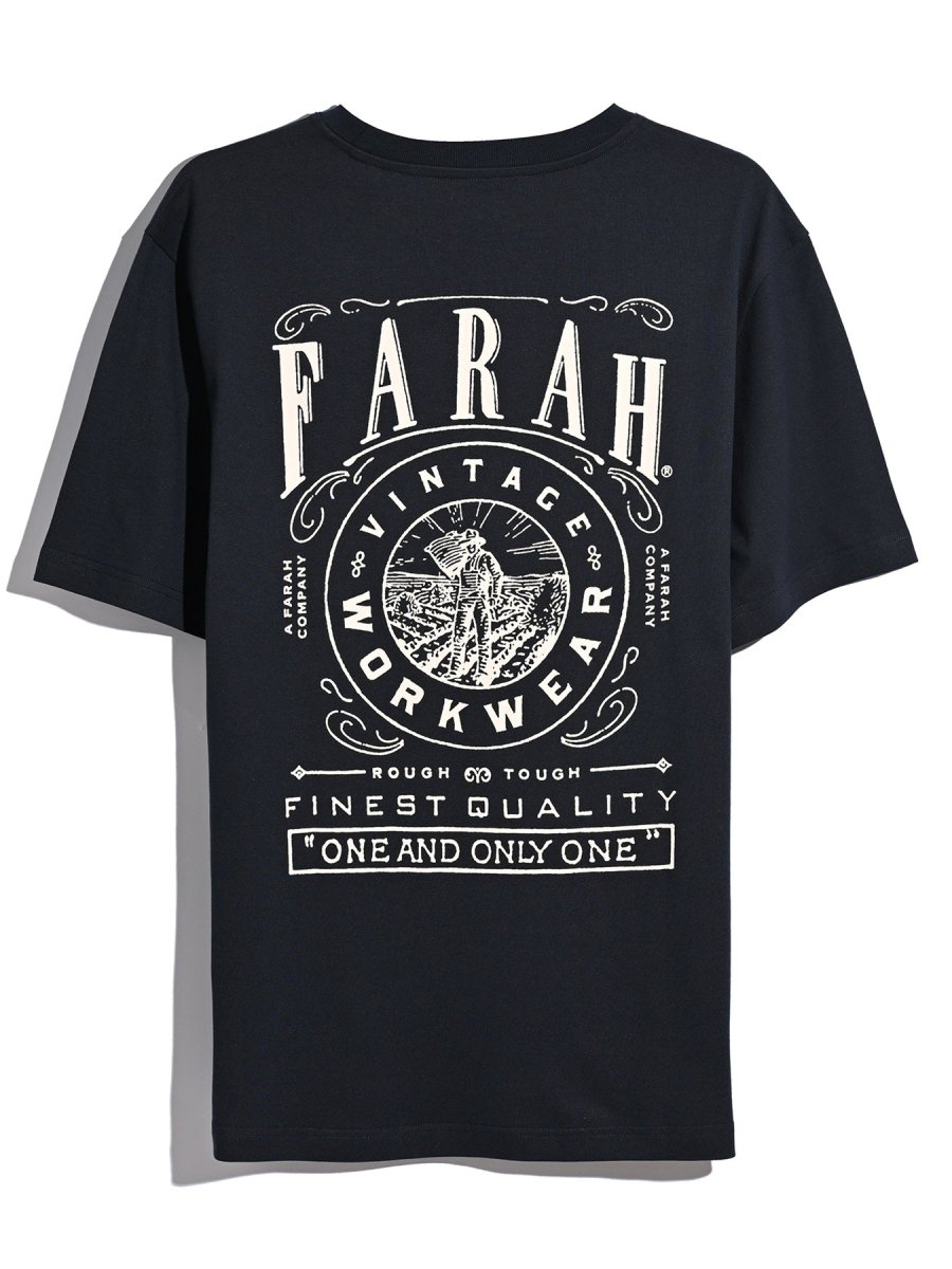 Haise Graphic T-Shirt In True Navy - RUTHERFORD & Co