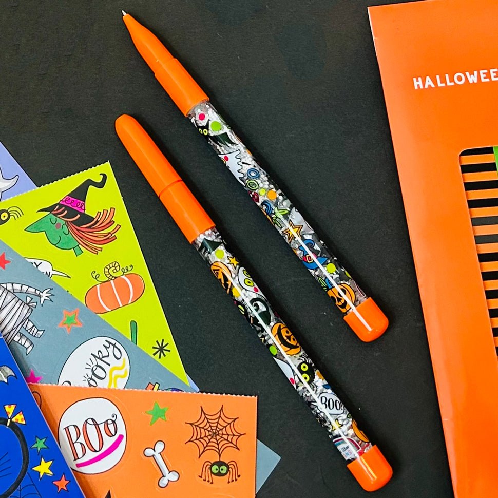 Halloween Glitter Ballpoint Pen - Spooky Novelty Pen - RUTHERFORD & Co