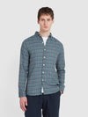 Hamilton Check Shirt In Mallard Green - RUTHERFORD & Co