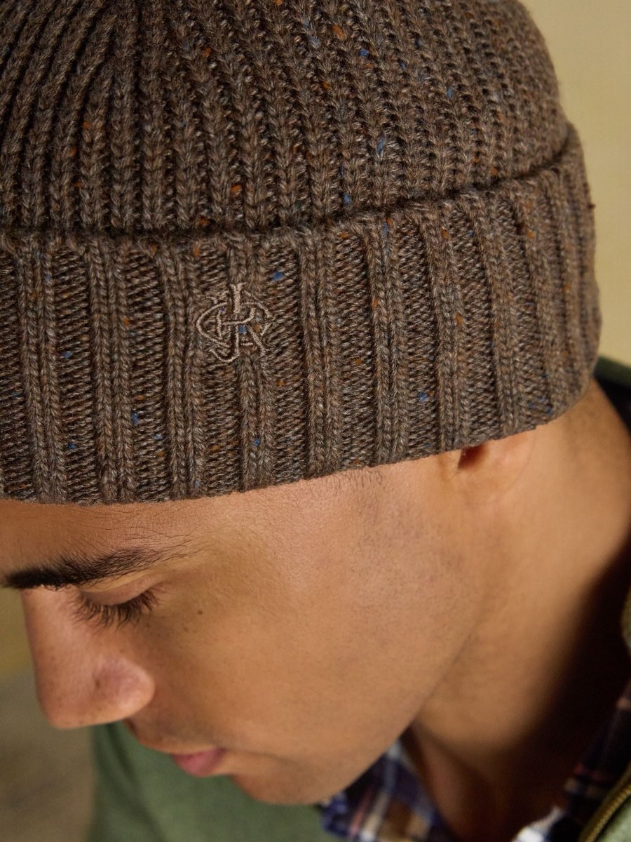 Hammond Brown Beanie Hat - RUTHERFORD & Co