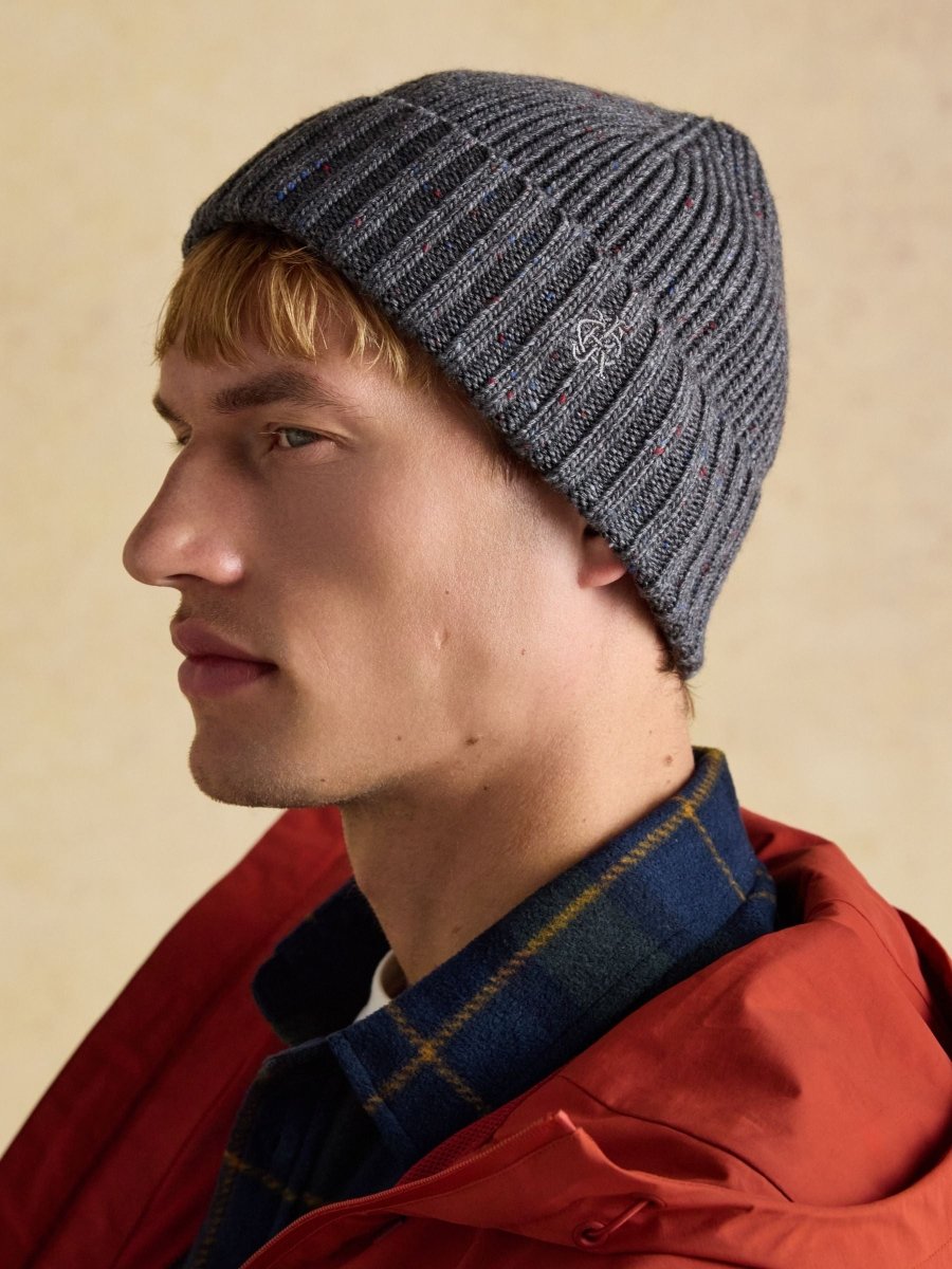 Hammond Grey Beanie Hat - RUTHERFORD & Co