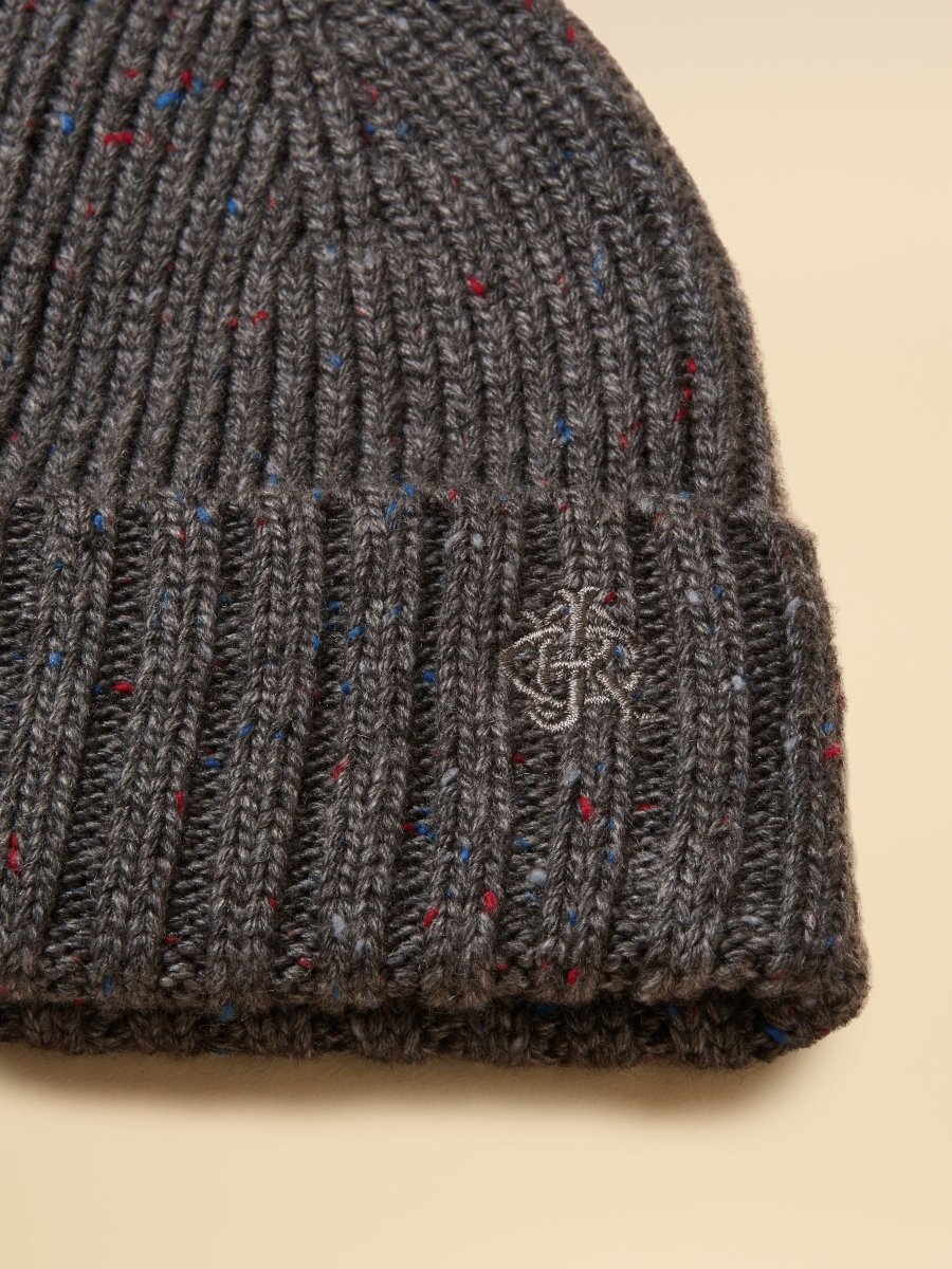 Hammond Grey Beanie Hat - RUTHERFORD & Co