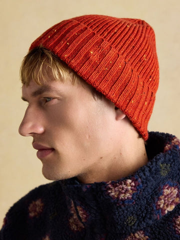Hammond Orange Beanie Hat - RUTHERFORD & Co