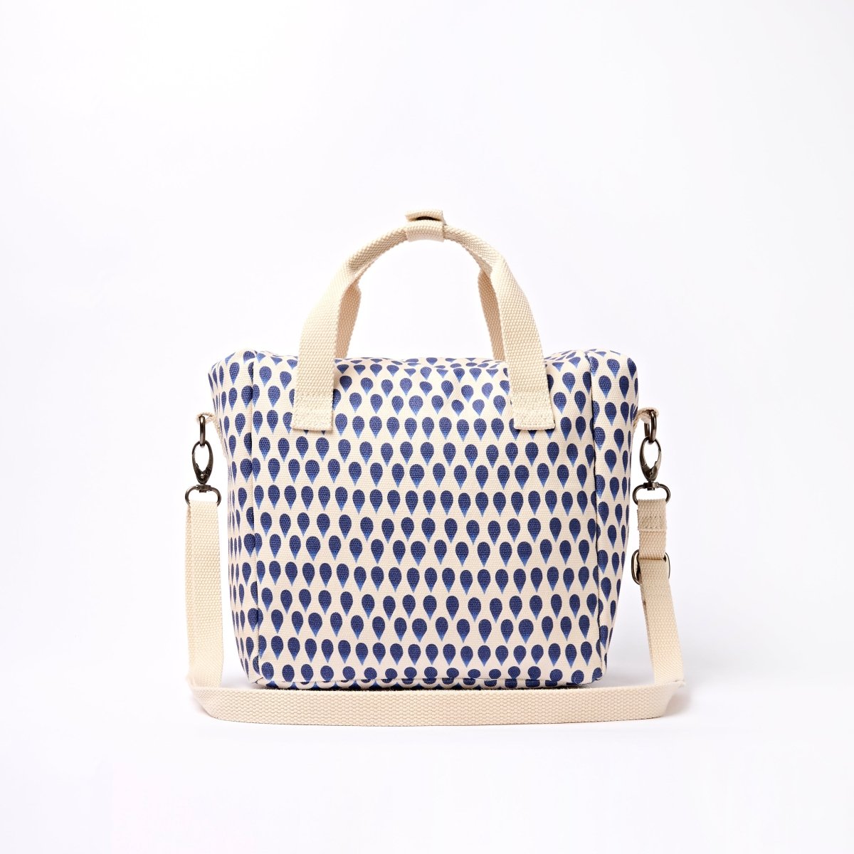 Hampstead Lunch Bag in Denim Rain Indigo - RUTHERFORD & Co