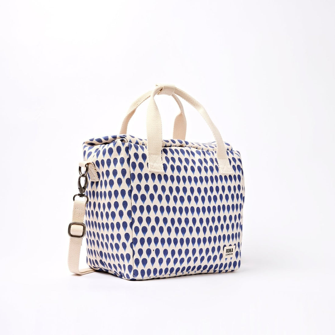 Hampstead Lunch Bag in Denim Rain Indigo - RUTHERFORD & Co