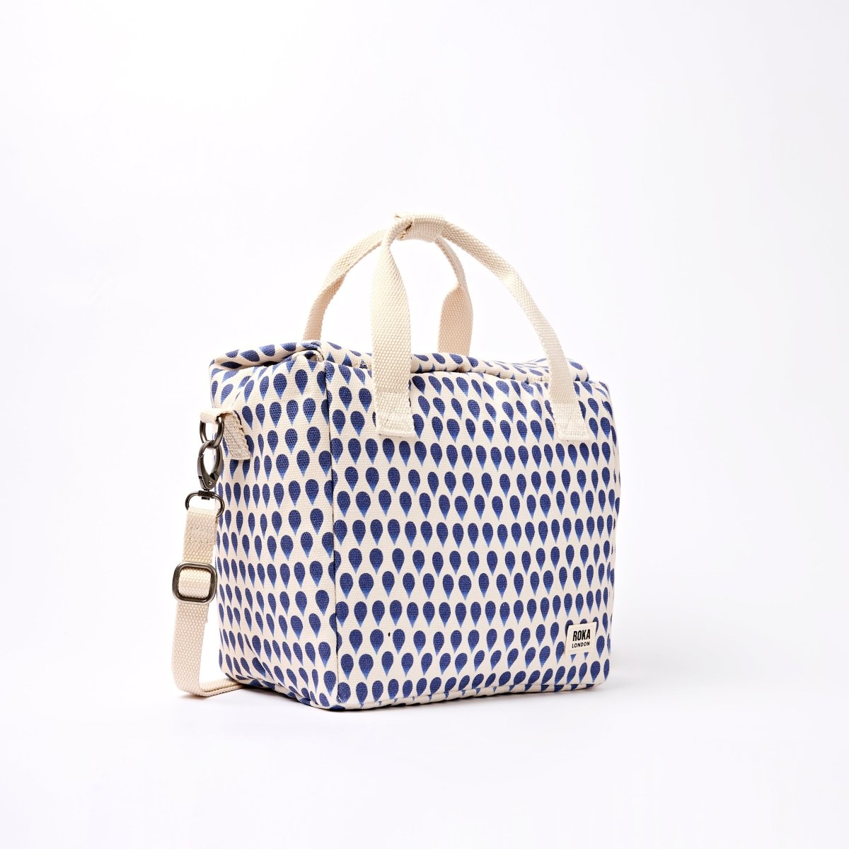 Hampstead Lunch Bag in Denim Rain Indigo - RUTHERFORD & Co