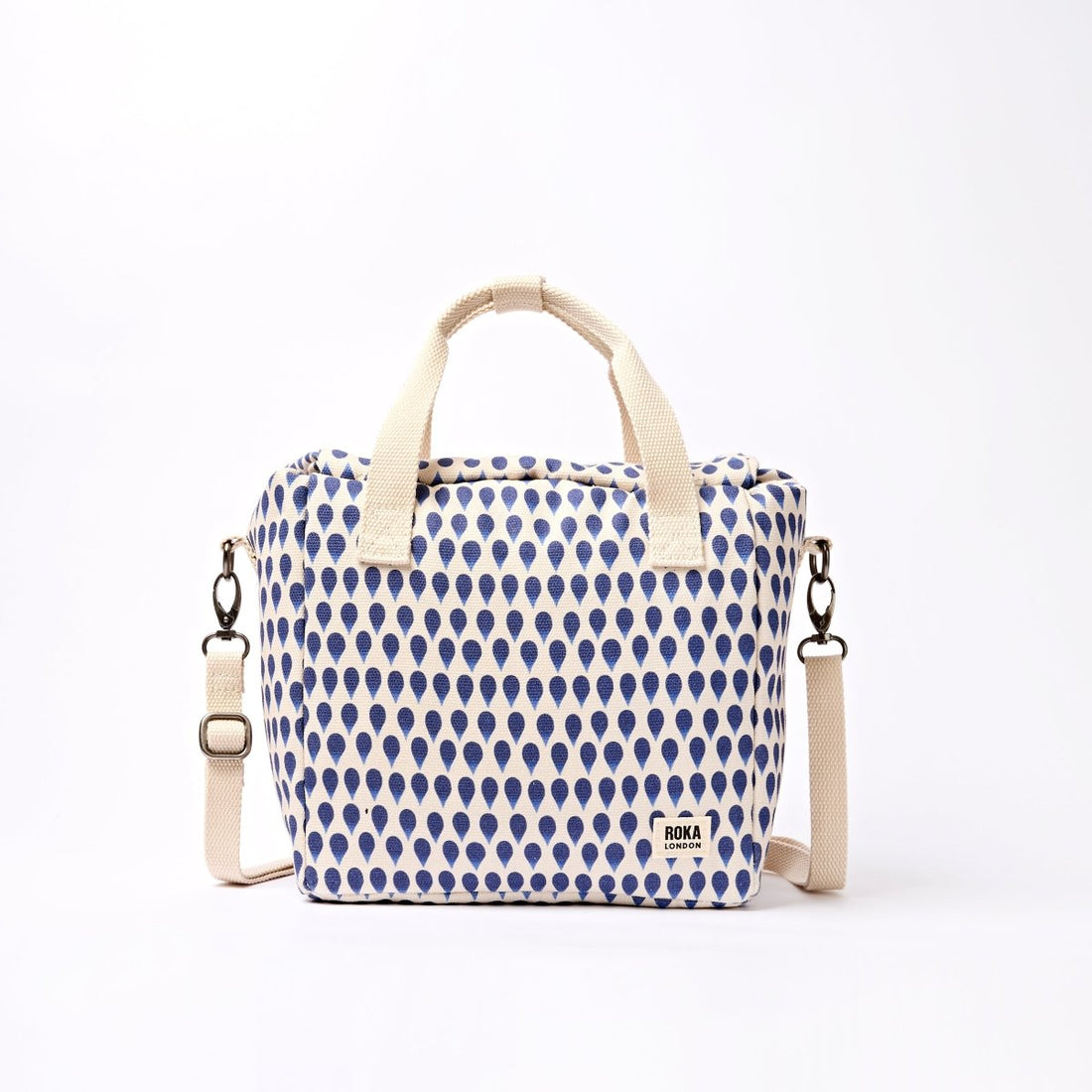 Hampstead Lunch Bag in Denim Rain Indigo - RUTHERFORD & Co