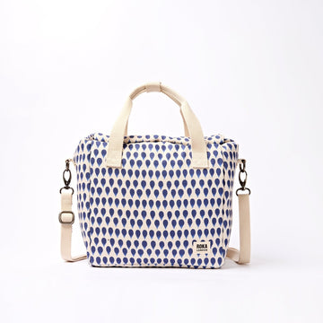 Hampstead Lunch Bag in Denim Rain Indigo - RUTHERFORD & Co