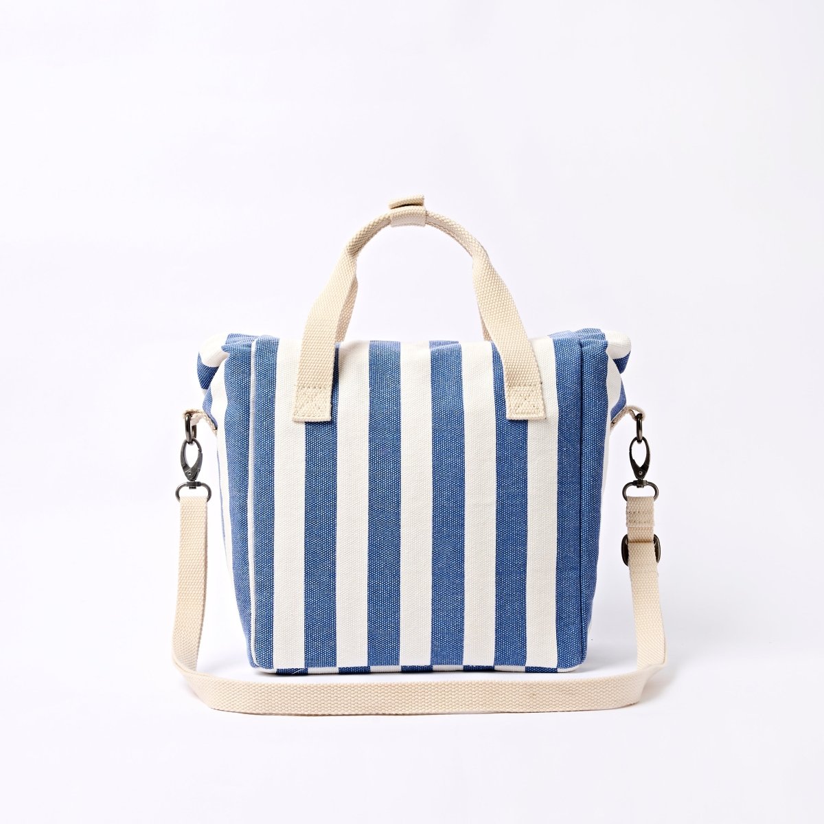 Hampstead Lunch Bag in Denim Stripe - RUTHERFORD & Co