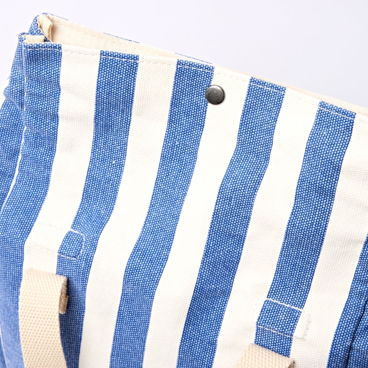 Hampstead Lunch Bag in Denim Stripe - RUTHERFORD & Co