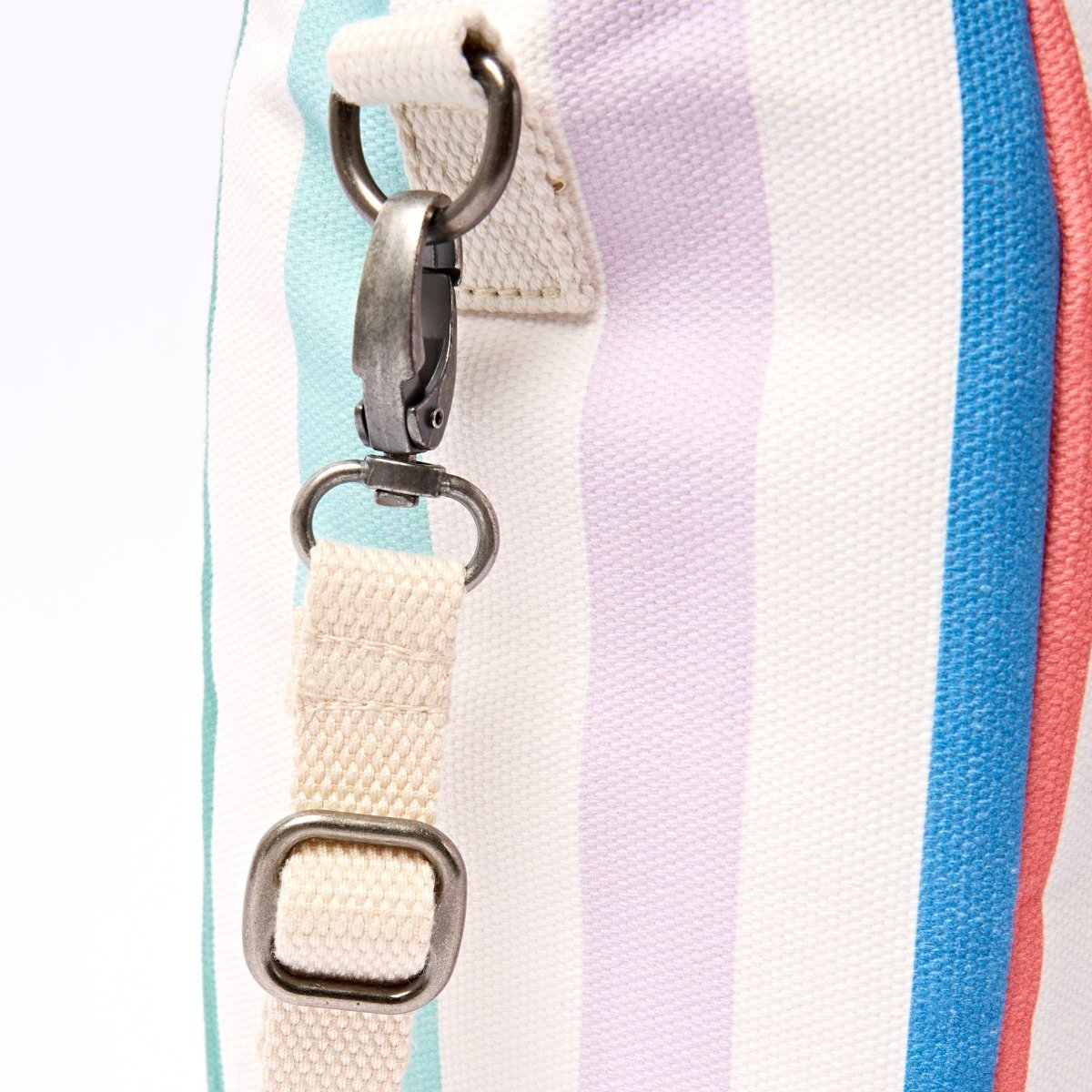 Hampstead Lunch Bag in Pastel Multi Stripe - RUTHERFORD & Co
