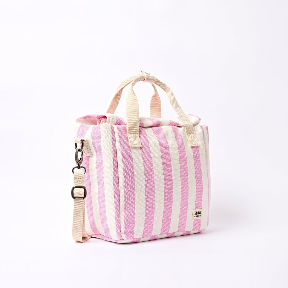 Hampstead Lunch Bag in Sherbet Stripe - RUTHERFORD & Co