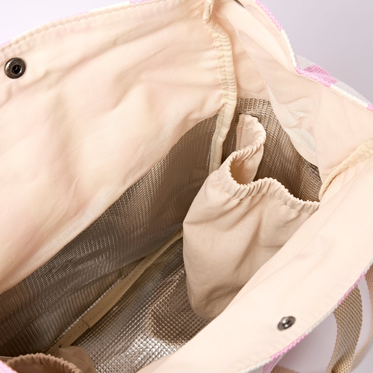 Hampstead Lunch Bag in Sherbet Stripe - RUTHERFORD & Co