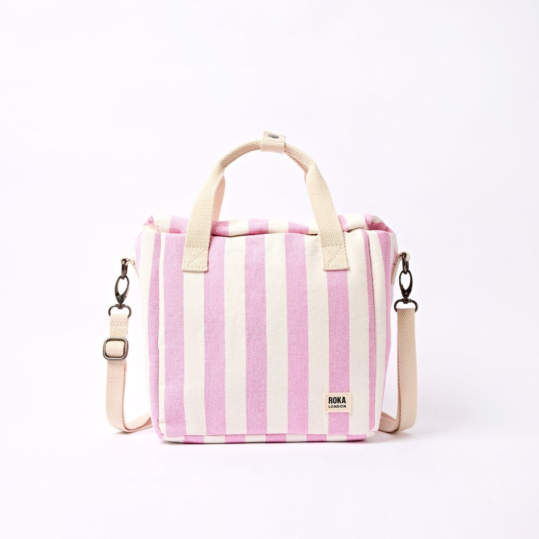 Hampstead Lunch Bag in Sherbet Stripe - RUTHERFORD & Co