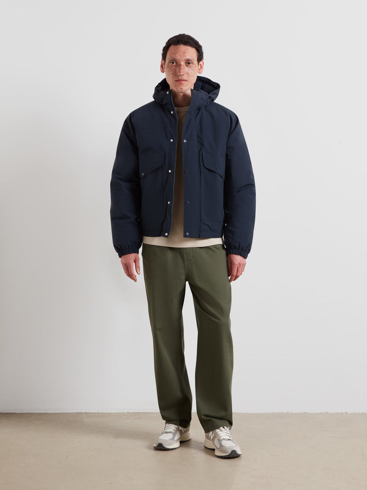 Shenley Wadded Jacket In True Navy