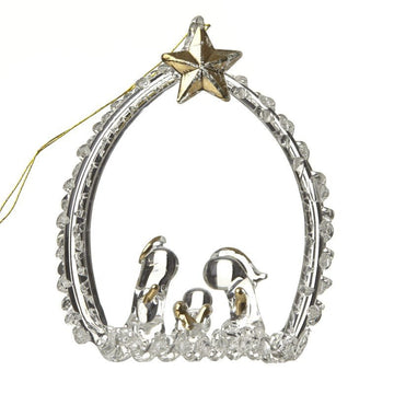 HANGING GLASS NATIVITY SCENE - RUTHERFORD & Co