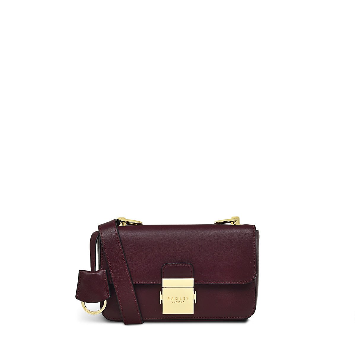 Hanley Close Dark Cherry Mini Flapover Crossbody - RUTHERFORD & Co
