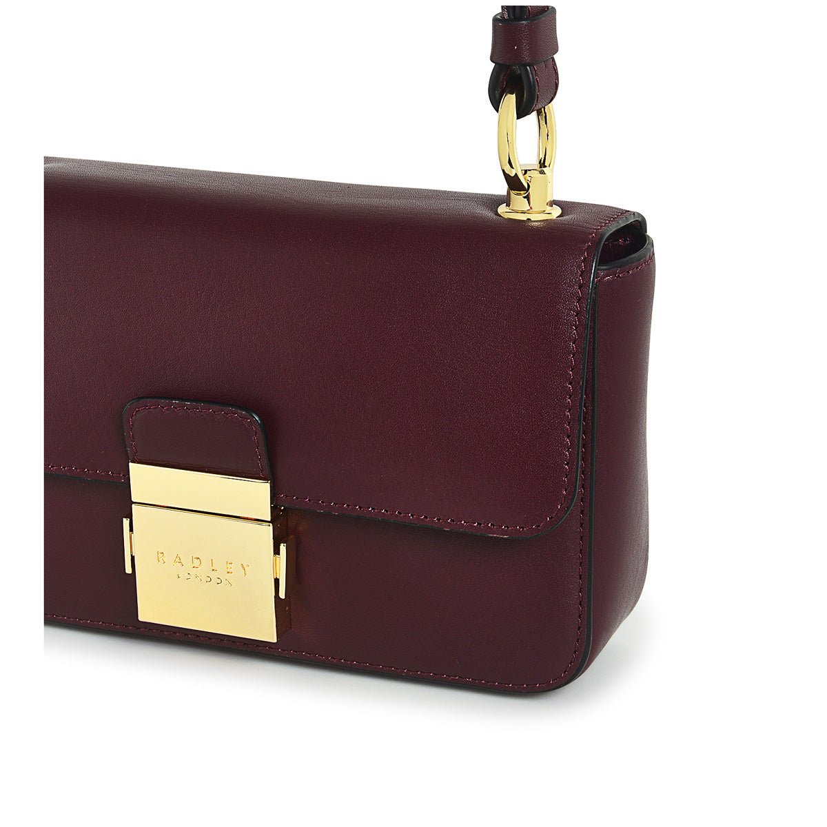 Hanley Close Dark Cherry Mini Flapover Crossbody - RUTHERFORD & Co