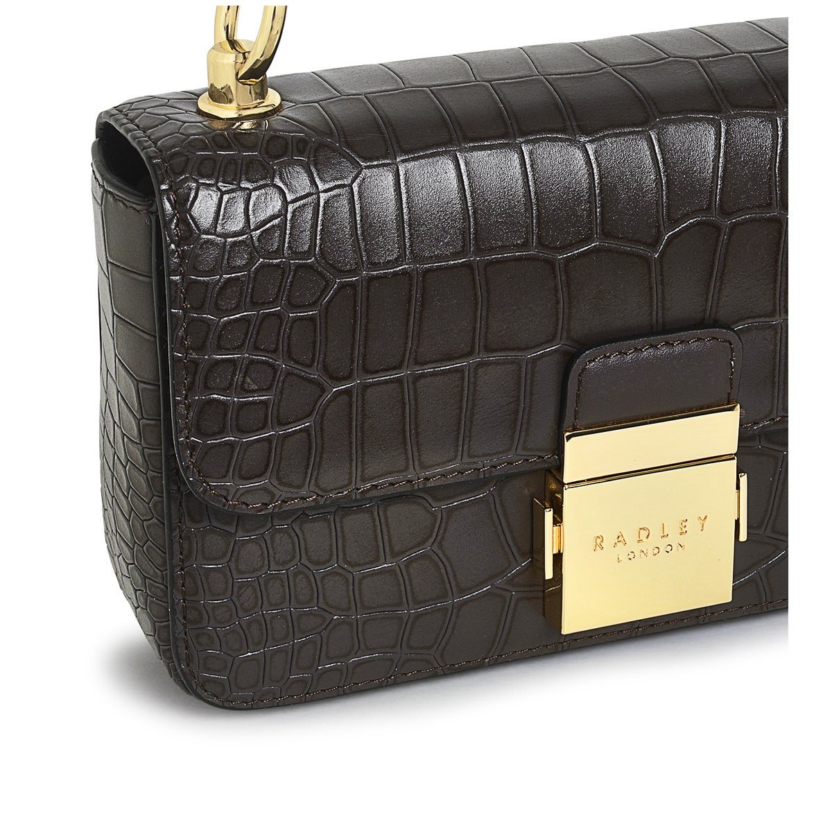 HANLEY CLOSE - FAUX CROC Mini Flapover Crossbody - RUTHERFORD & Co