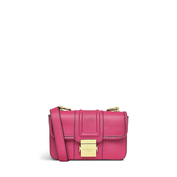Hanley Close - Weave Coulis Mini Flapover Crossbody - RUTHERFORD & Co