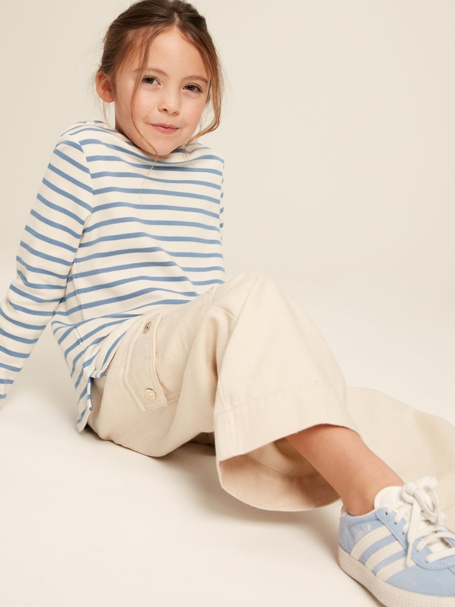 Harbour Blue Striped Long Sleeve Jersey Top - RUTHERFORD & Co