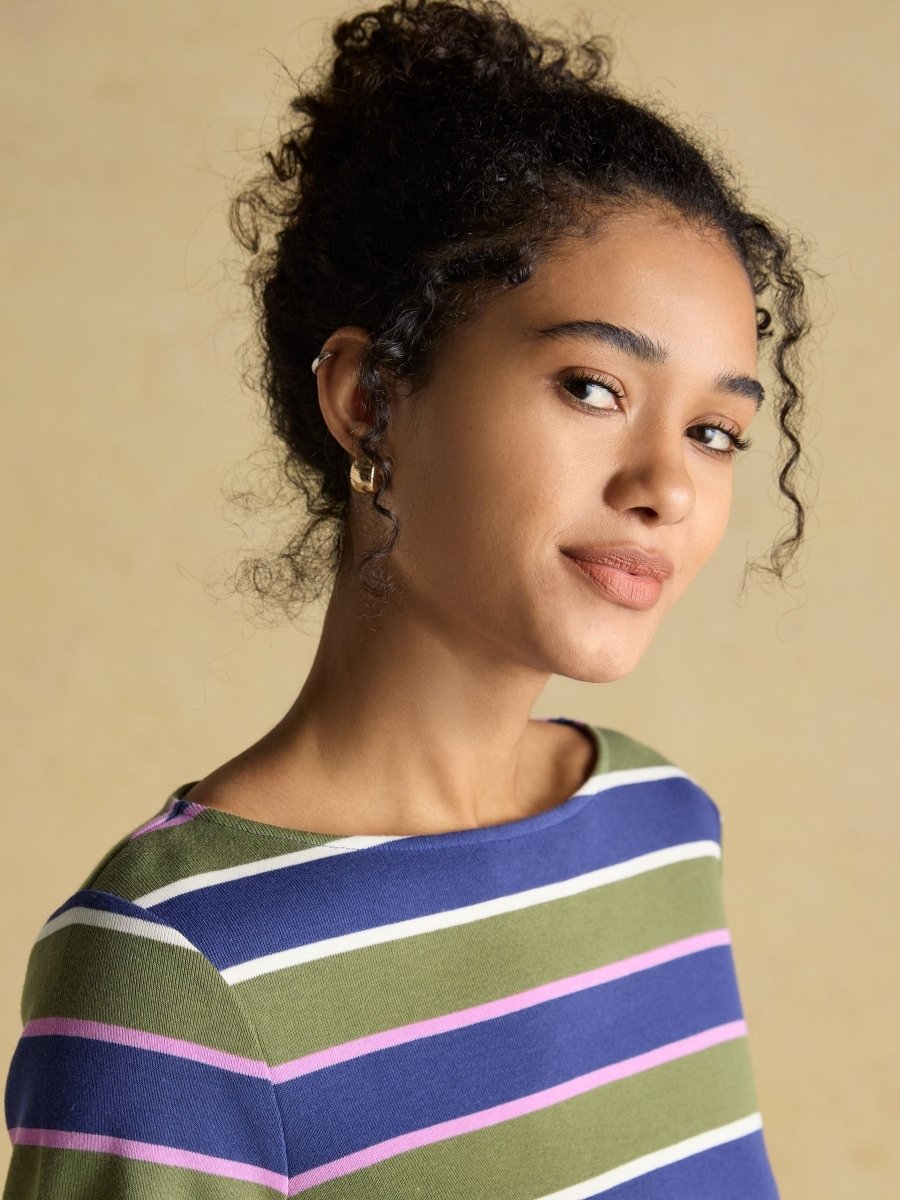 Harbour Multi Boat Neck 100% Cotton Breton Top - RUTHERFORD & Co