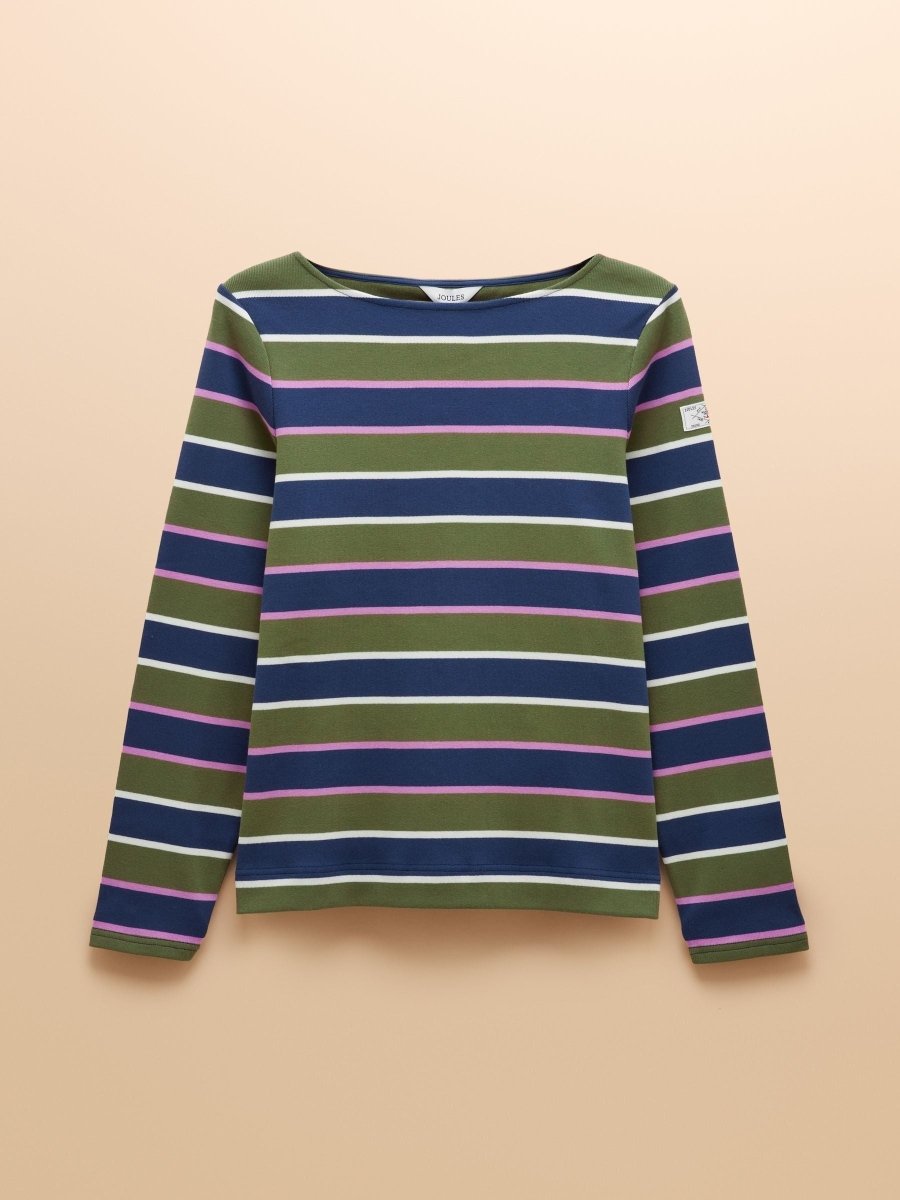 Harbour Multi Boat Neck 100% Cotton Breton Top - RUTHERFORD & Co