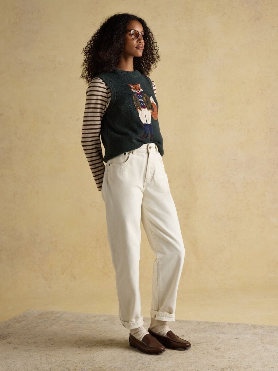 Harbour Neutral Boat Neck Breton Top - RUTHERFORD & Co