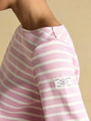 Harbour Pink Boat Neck 100% Cotton Breton Top - RUTHERFORD & Co