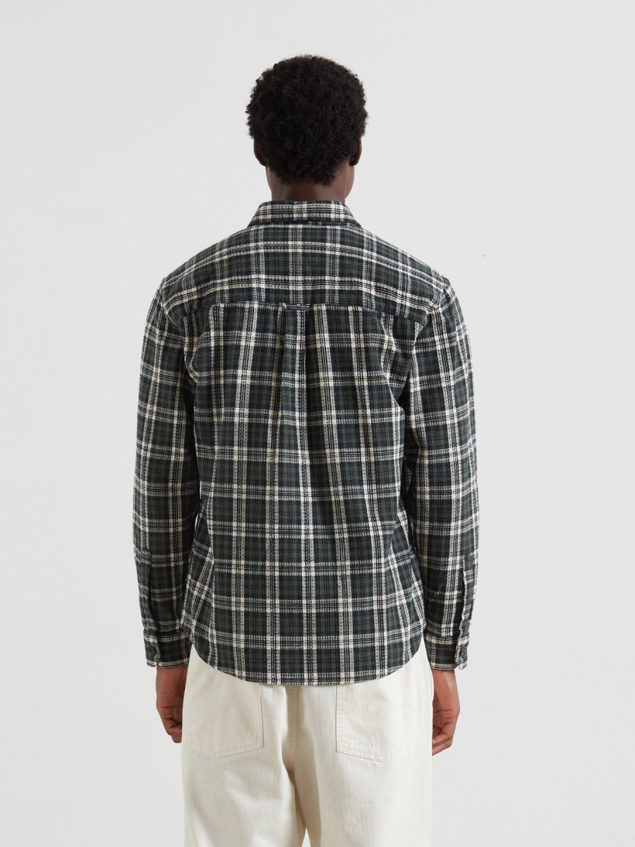 Hardaker Check Overshirt In Rosemary - RUTHERFORD & Co