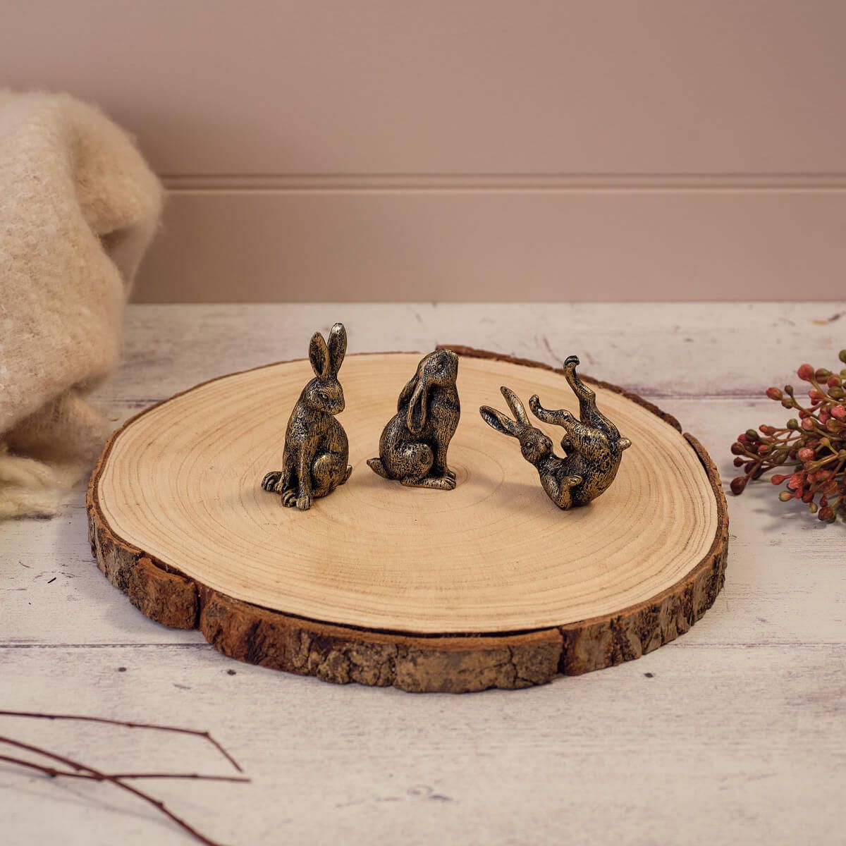 Hare Bronze Colour Resin Ornament - RUTHERFORD & Co